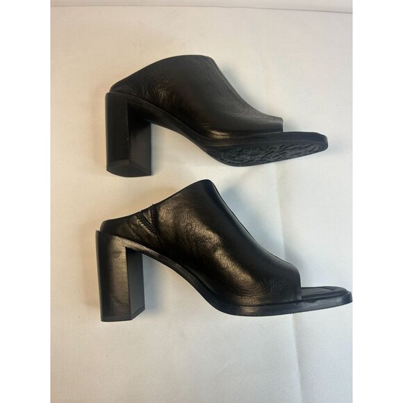 Sofft Safire Mule Black Size 7 Leather Slip On Block Heel Comfort Cushioned Boho - Picture 7 of 12